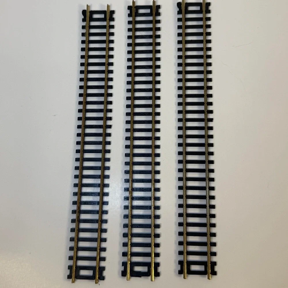 Vintage 1970s HO Scale Brass Model Feller Garnet Train Track Lot Italy 36 Pieces